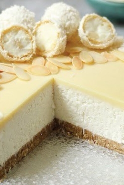 Raffaello cheesecake