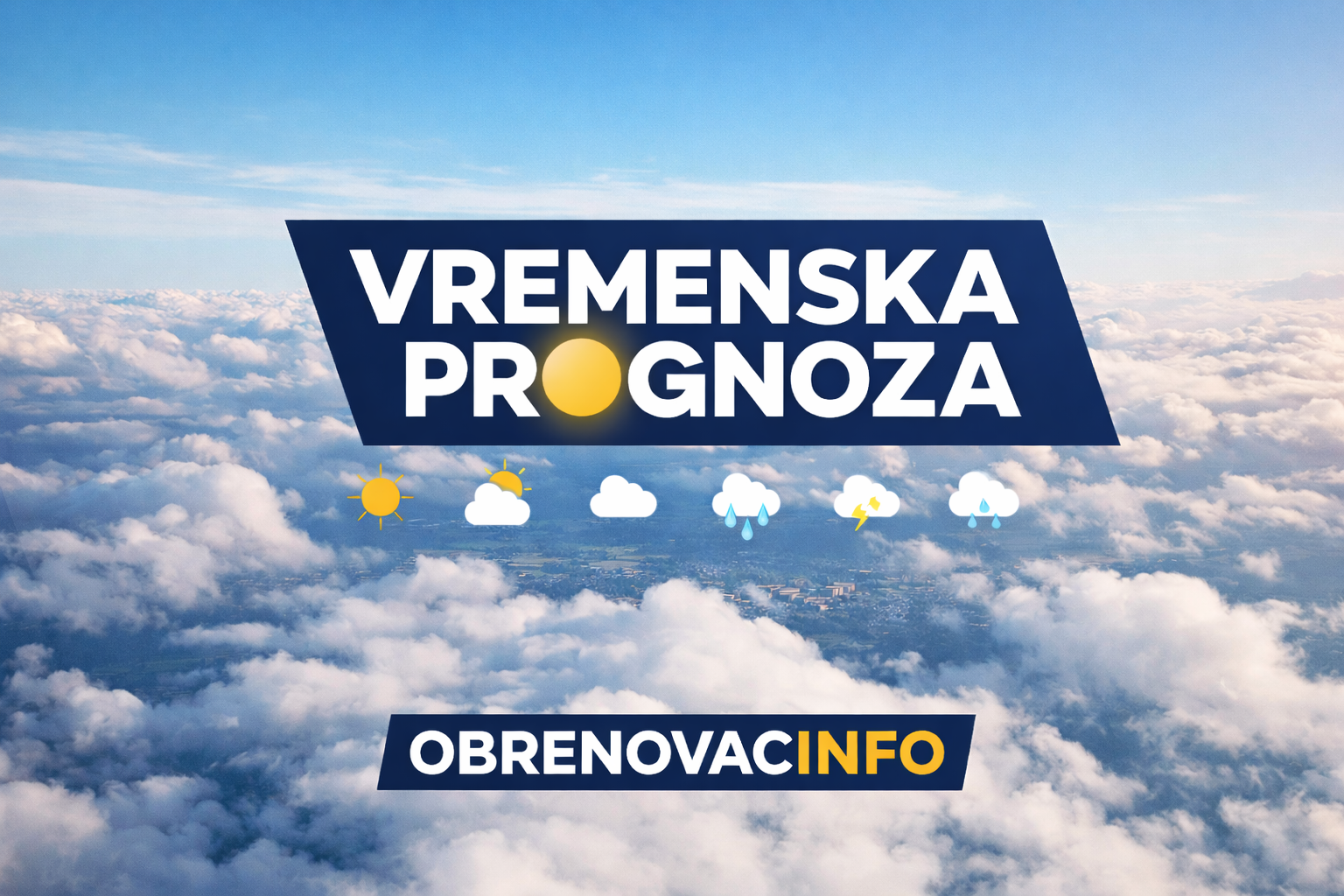 Oblačno i uglavnom suvo danas u Obrenovcu, temperatura do 17°C
